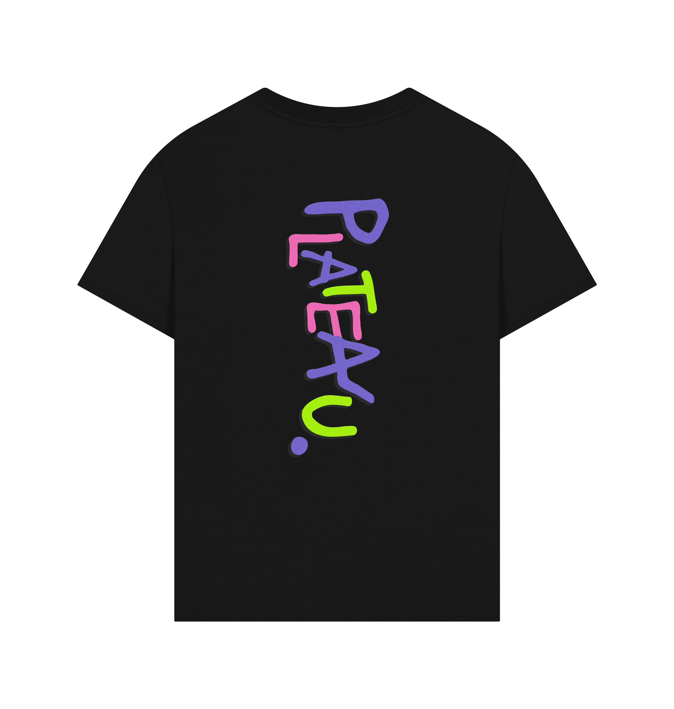Black Printed T-shirt Back