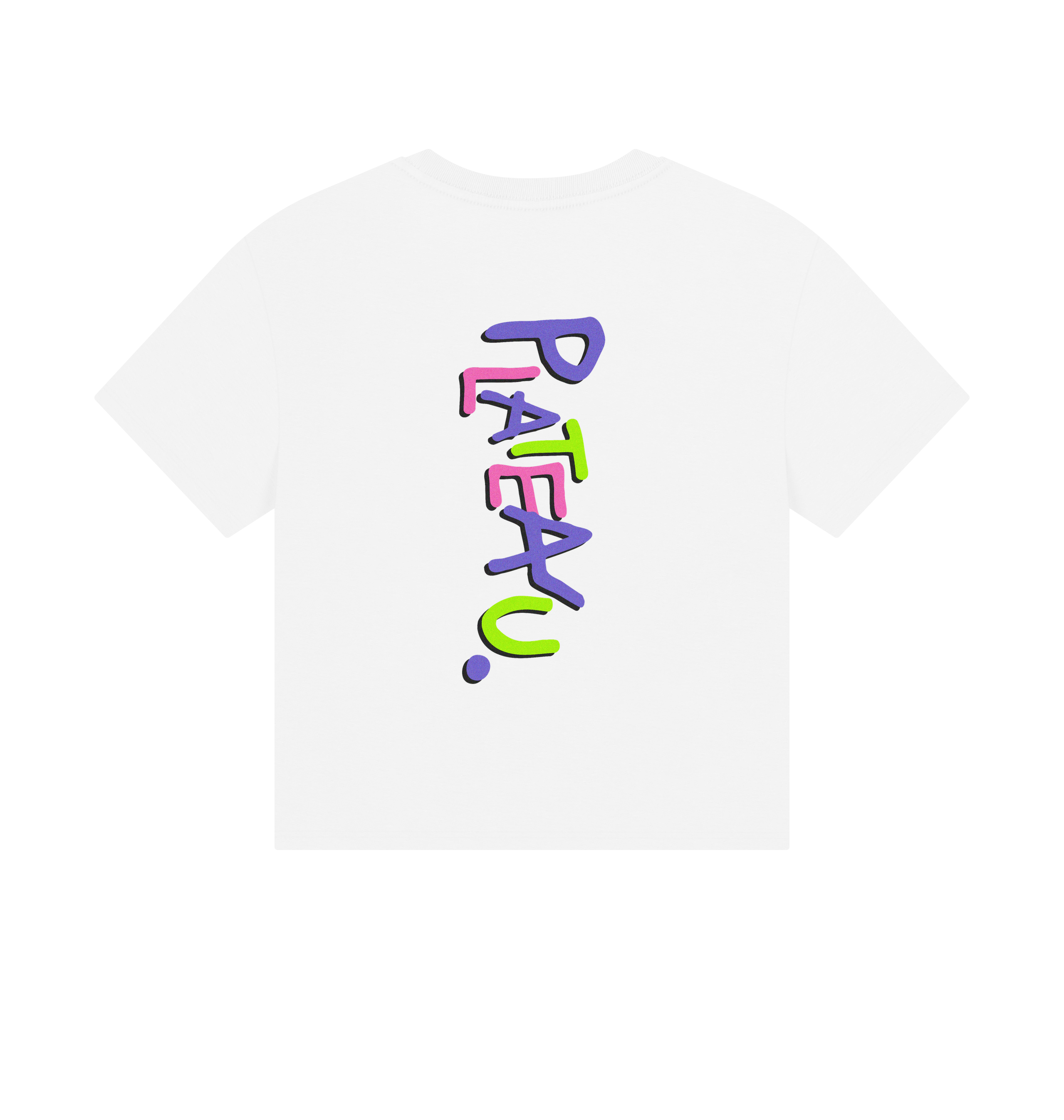 White Printed T-shirt Back