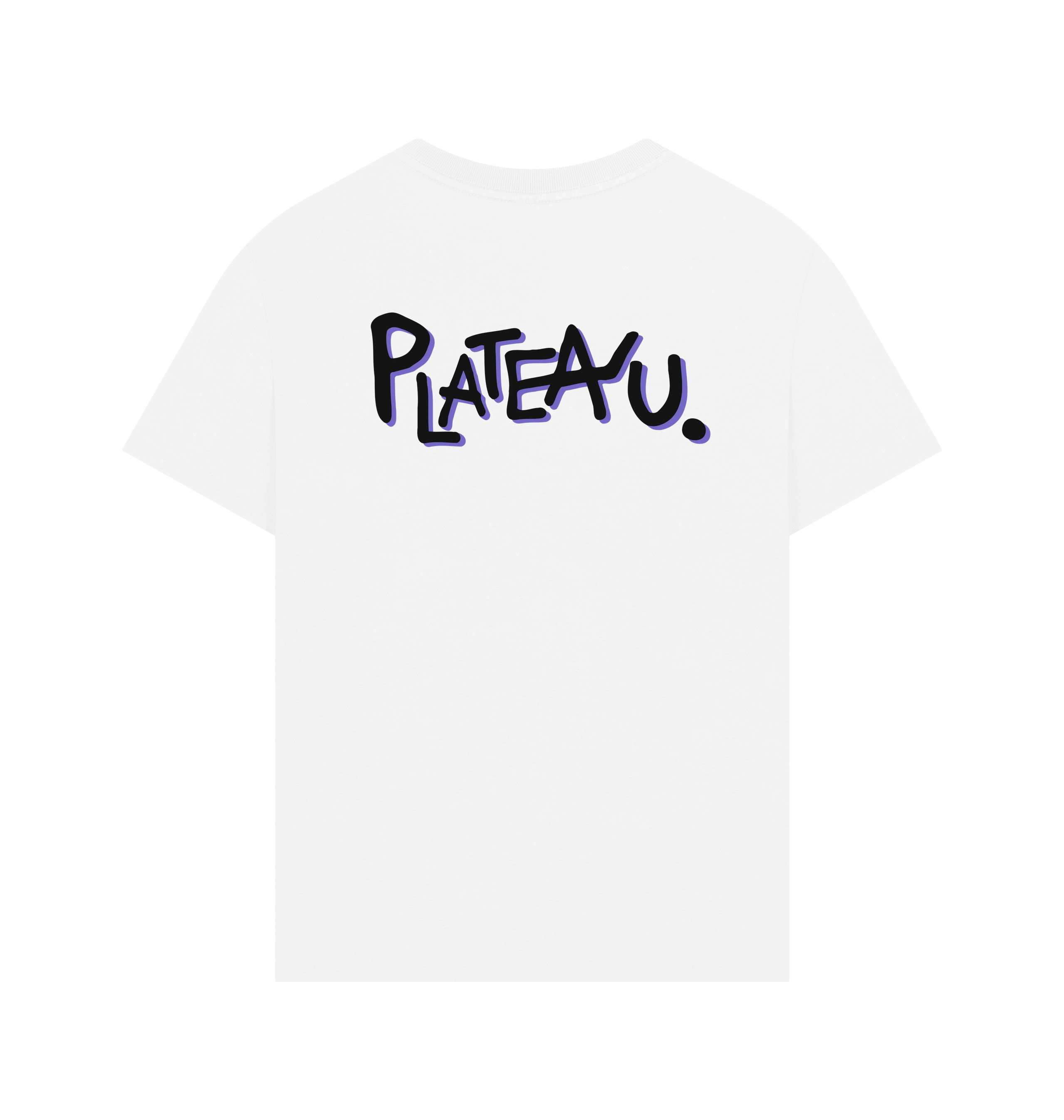 White Printed T-shirt Back