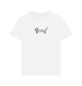 White Printed T-shirt Front