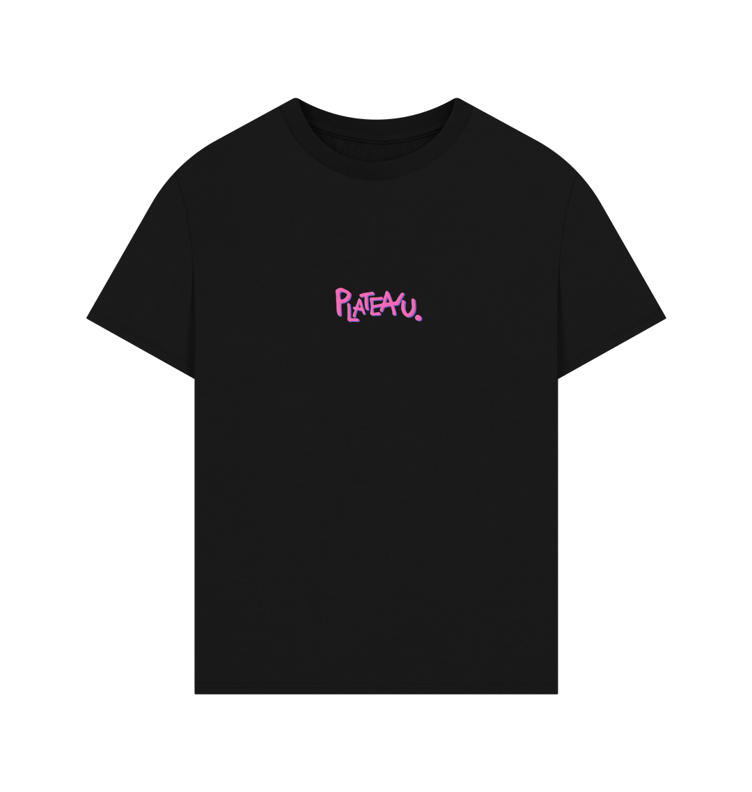 Black Printed T-shirt Front