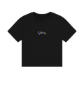 Black Printed T-shirt Front