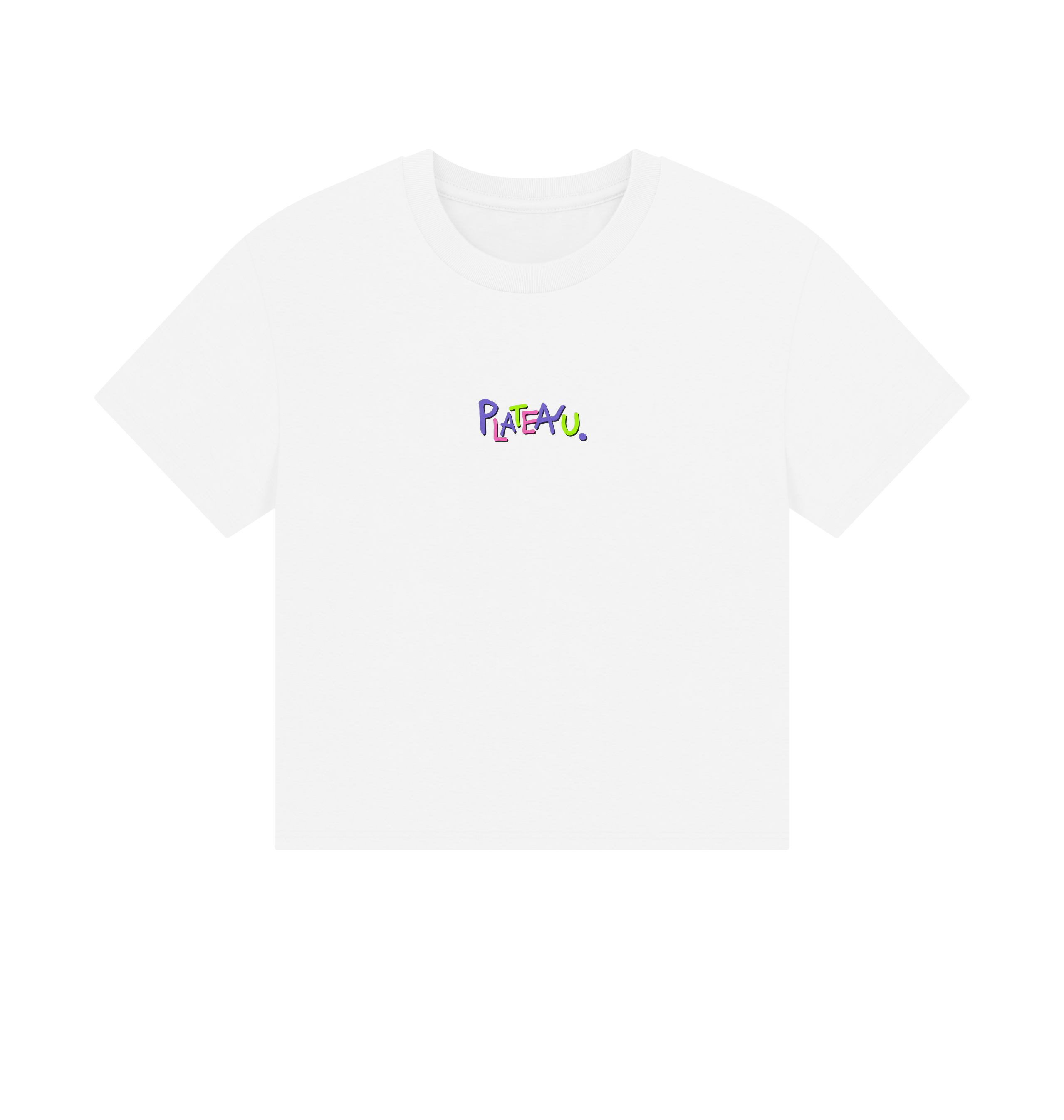 White Printed T-shirt Front