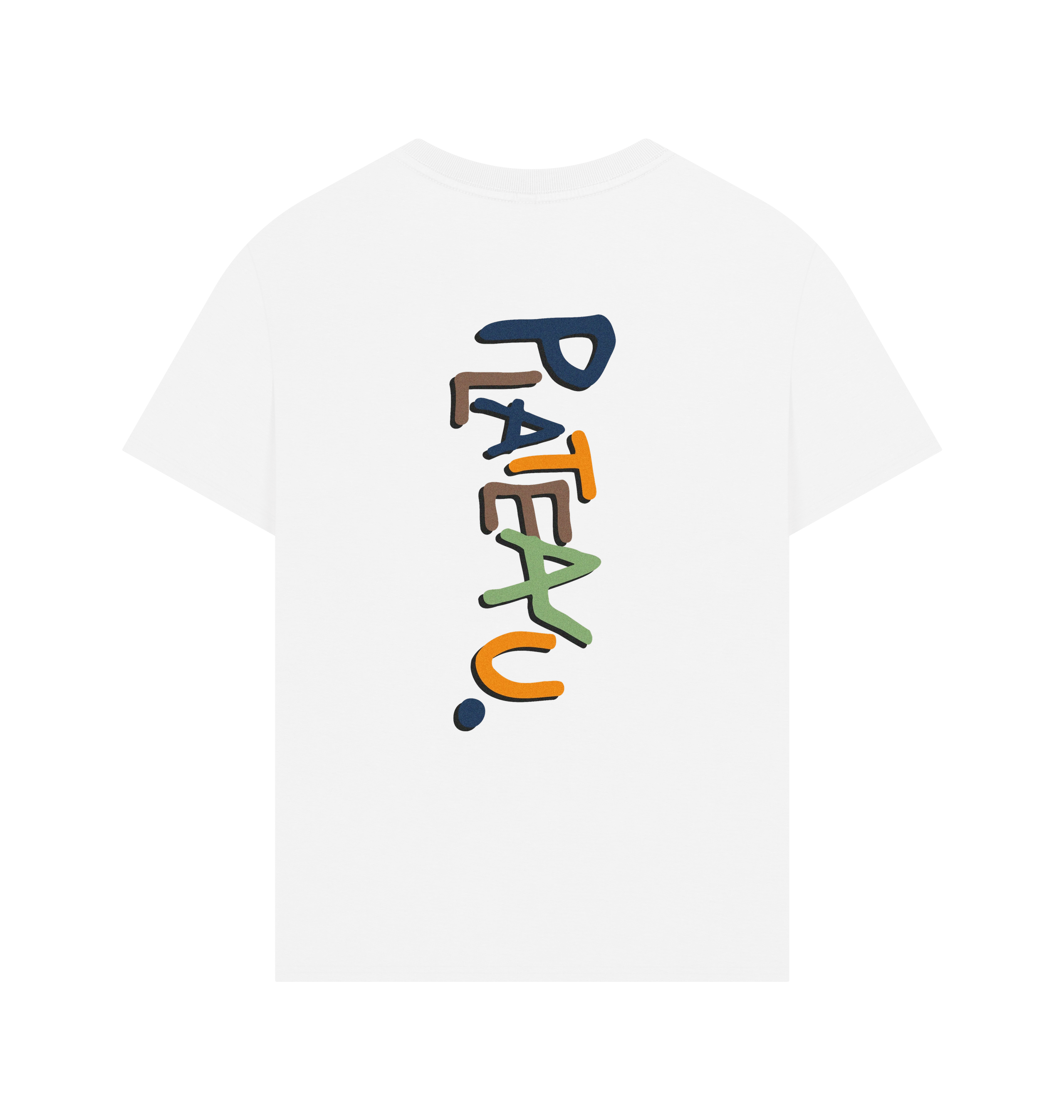 White Printed T-shirt Back