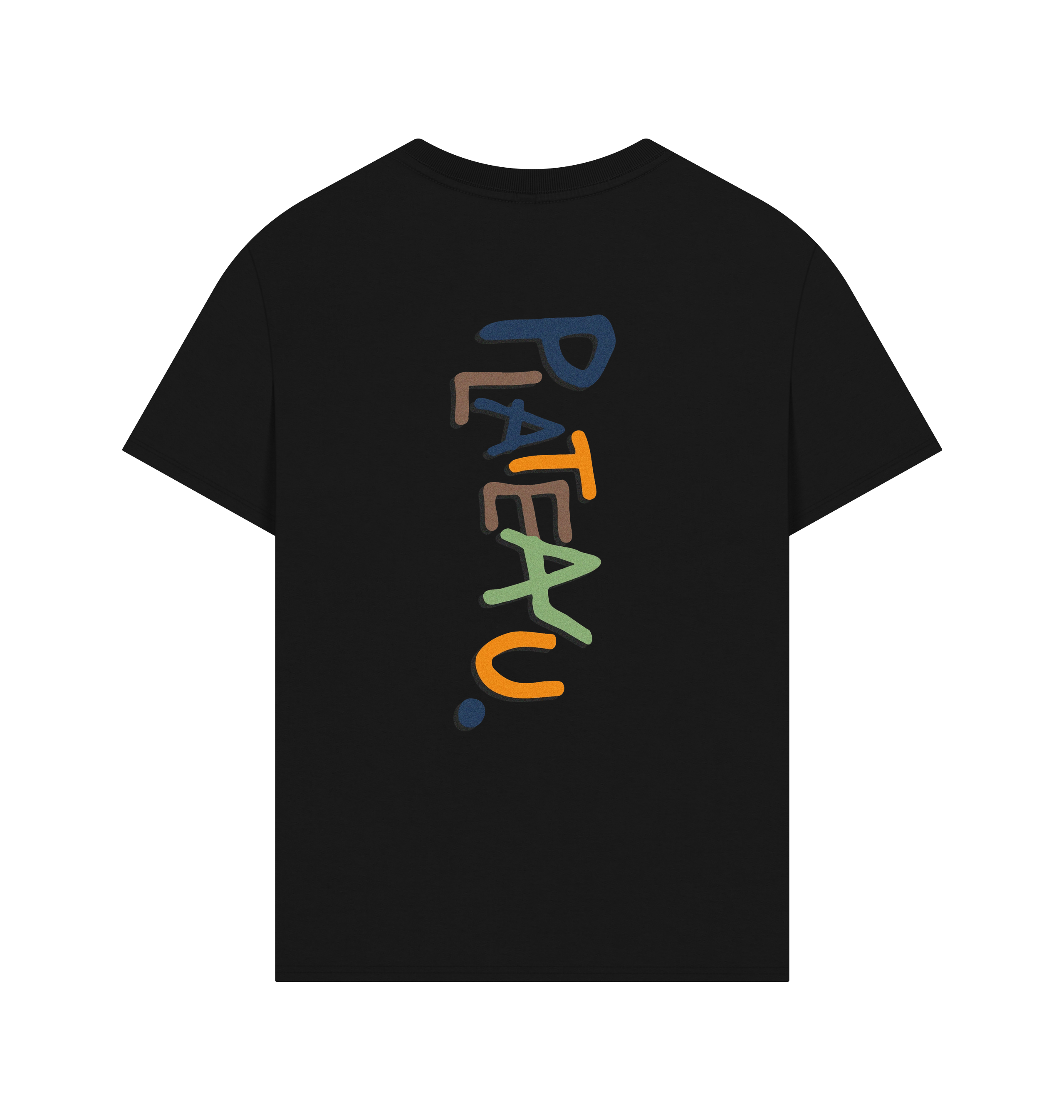 Black Printed T-shirt Back