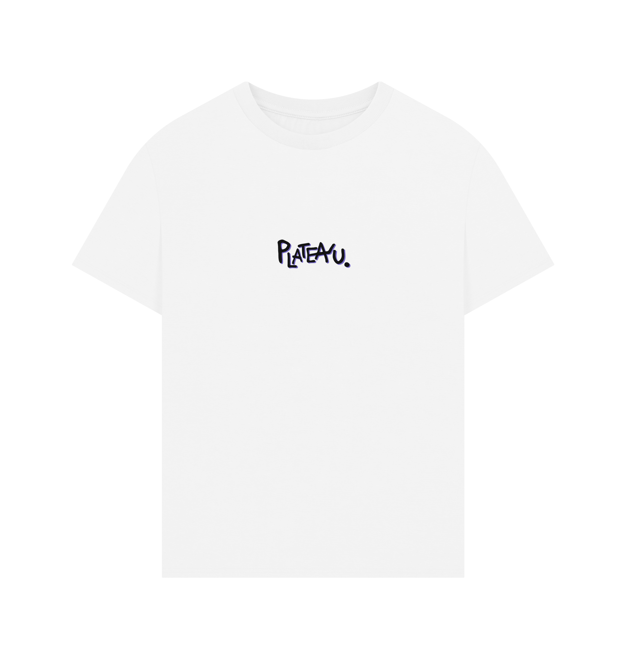 White Printed T-shirt Front