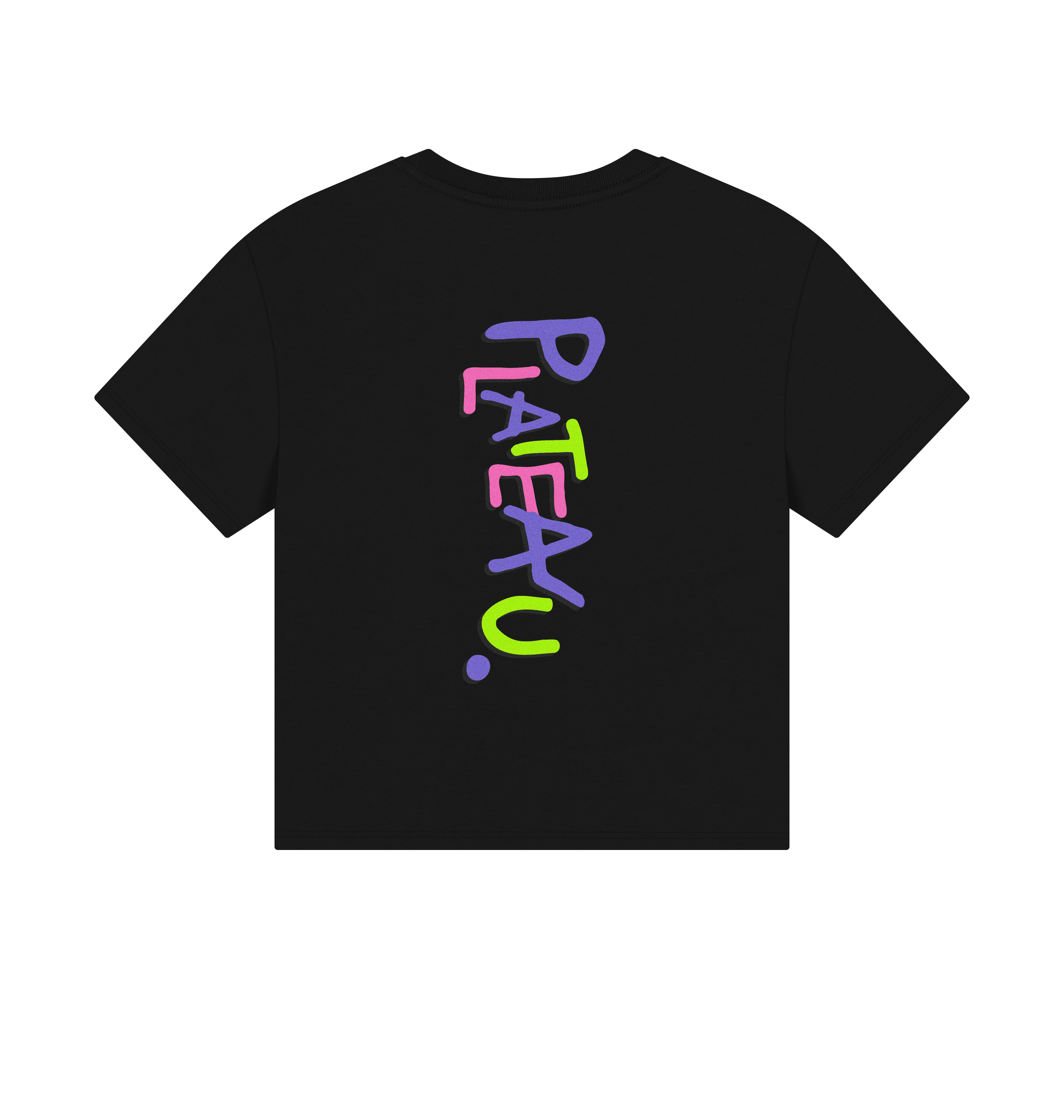 Black Printed T-shirt Back