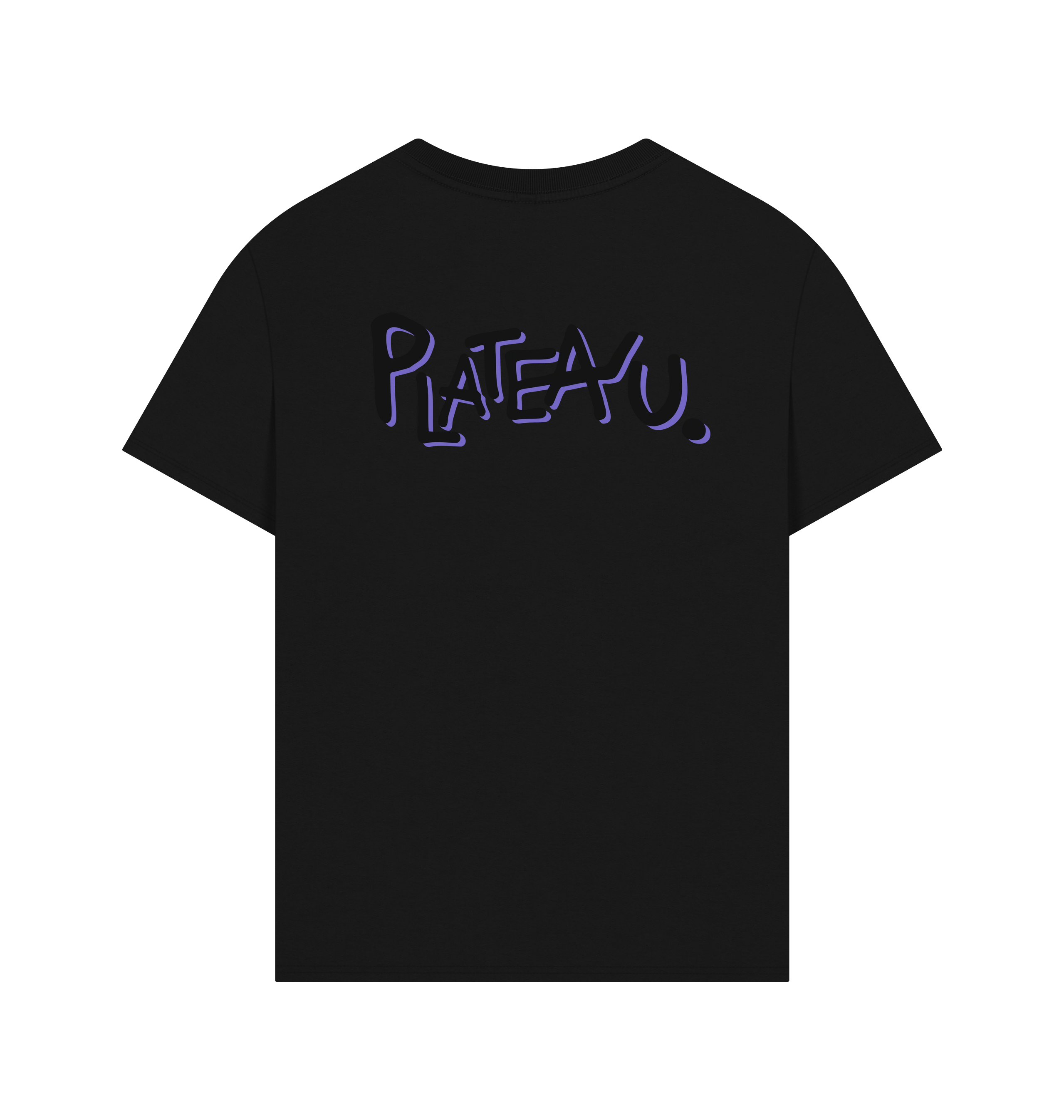 Black Printed T-shirt Back