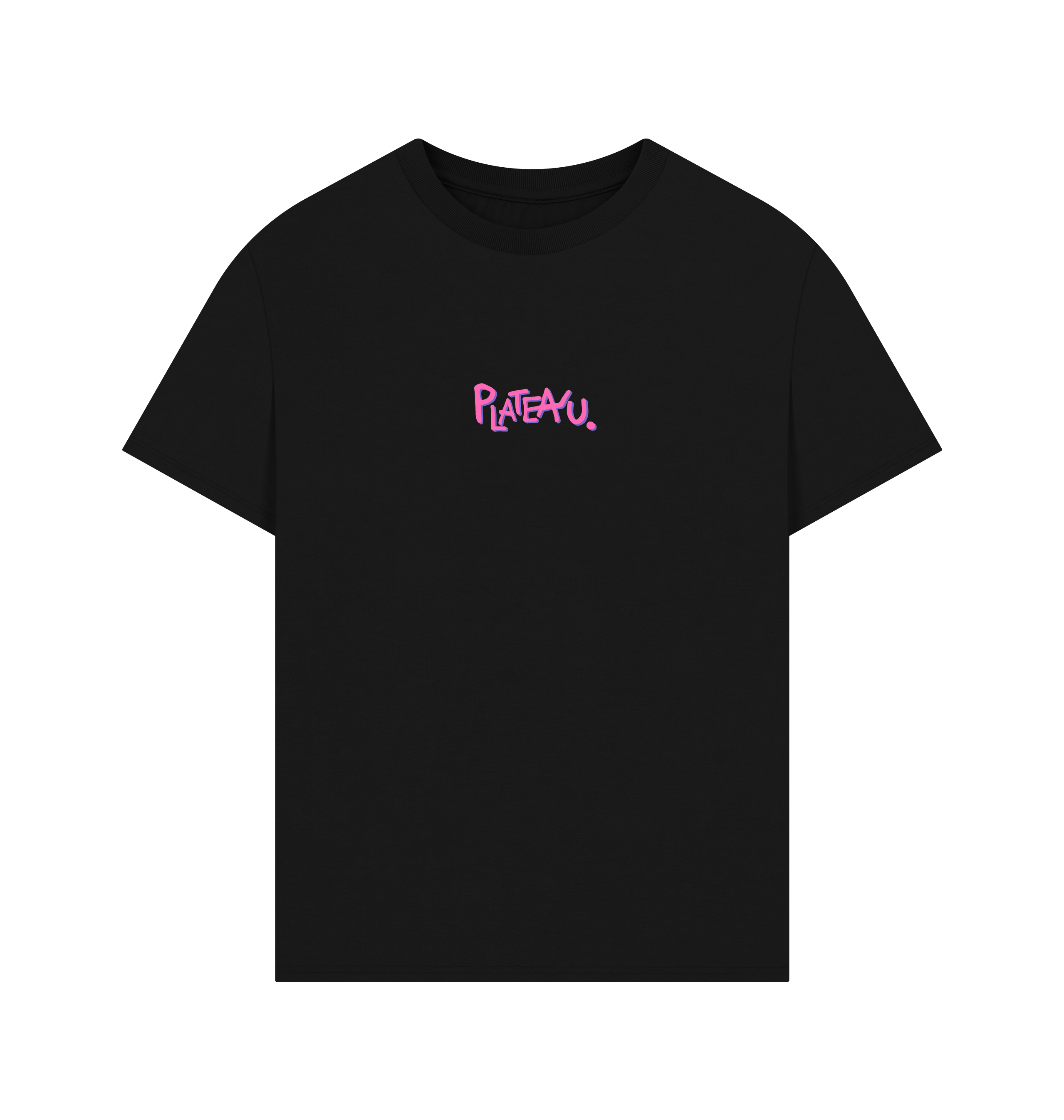 Black Printed T-shirt Front