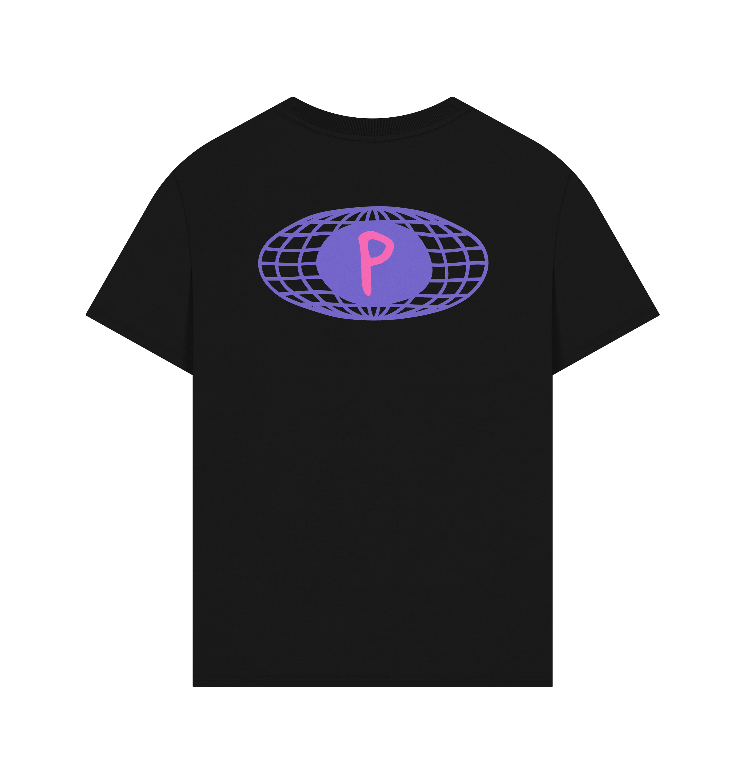 Black Printed T-shirt Back