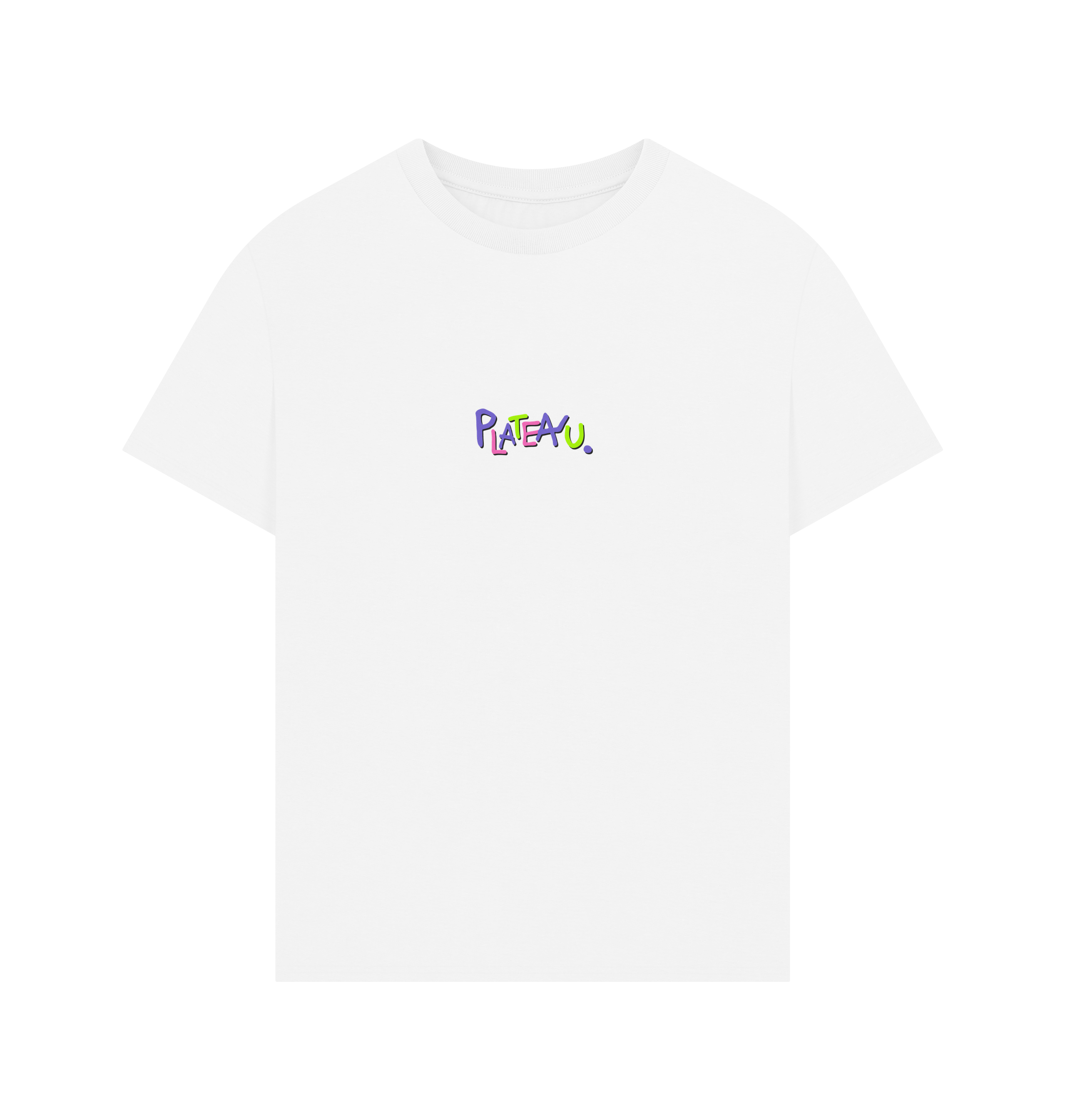 White Printed T-shirt Front