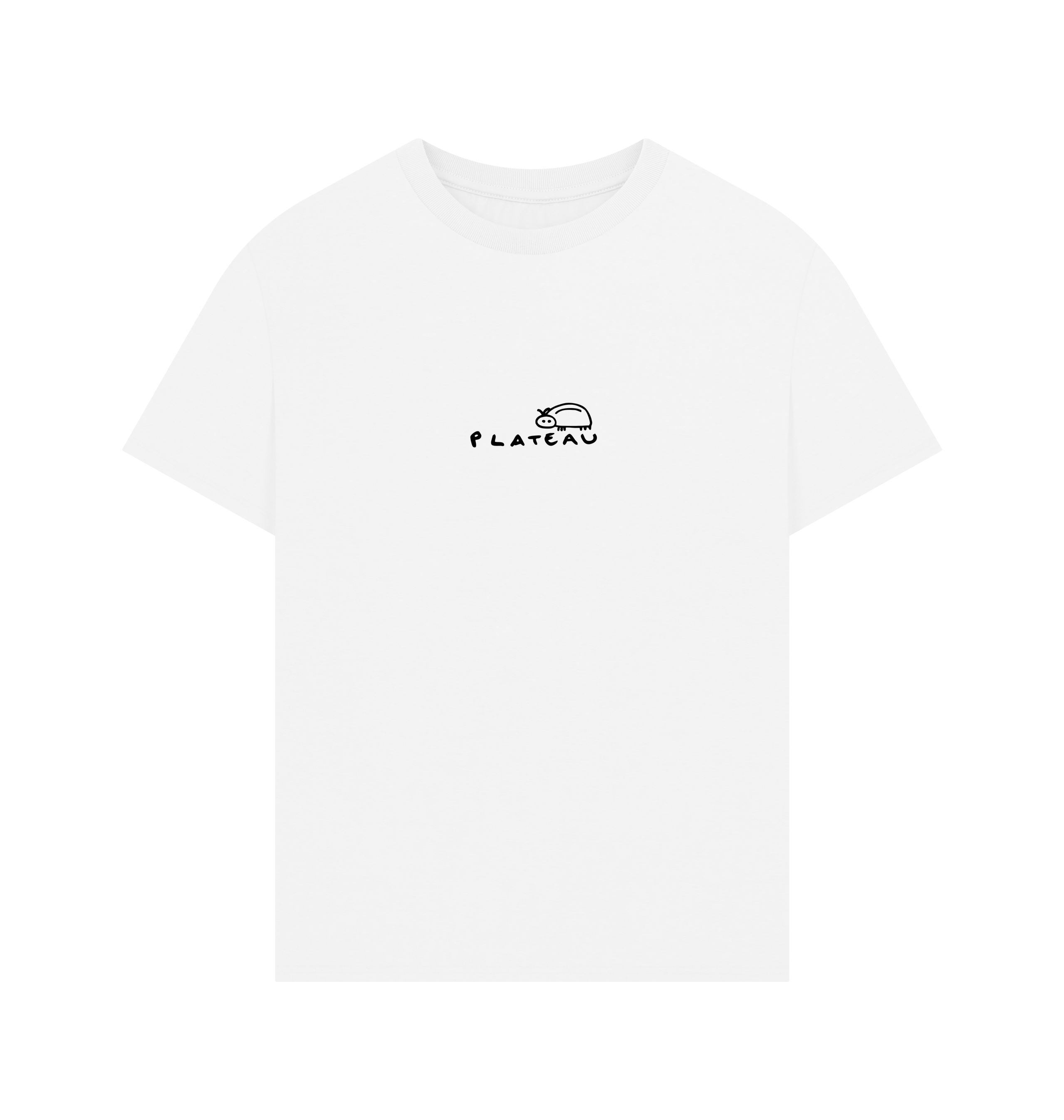 White Printed T-shirt Front